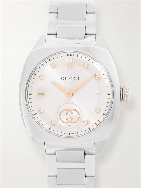 gucci interlocking watch large steel case ราคา|GUCCI Gucci Interlocking 29mm rose gold.